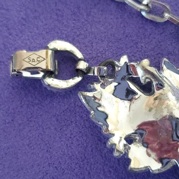 Vintage Whispering Leaves Silver White Leaf Necklace and Bracelet Sarah Coventry - Picture 8 of 10